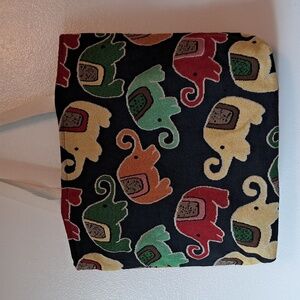 Elephant Tapestry Tote Bag Colorful Boho 18x14 Inch Lined
